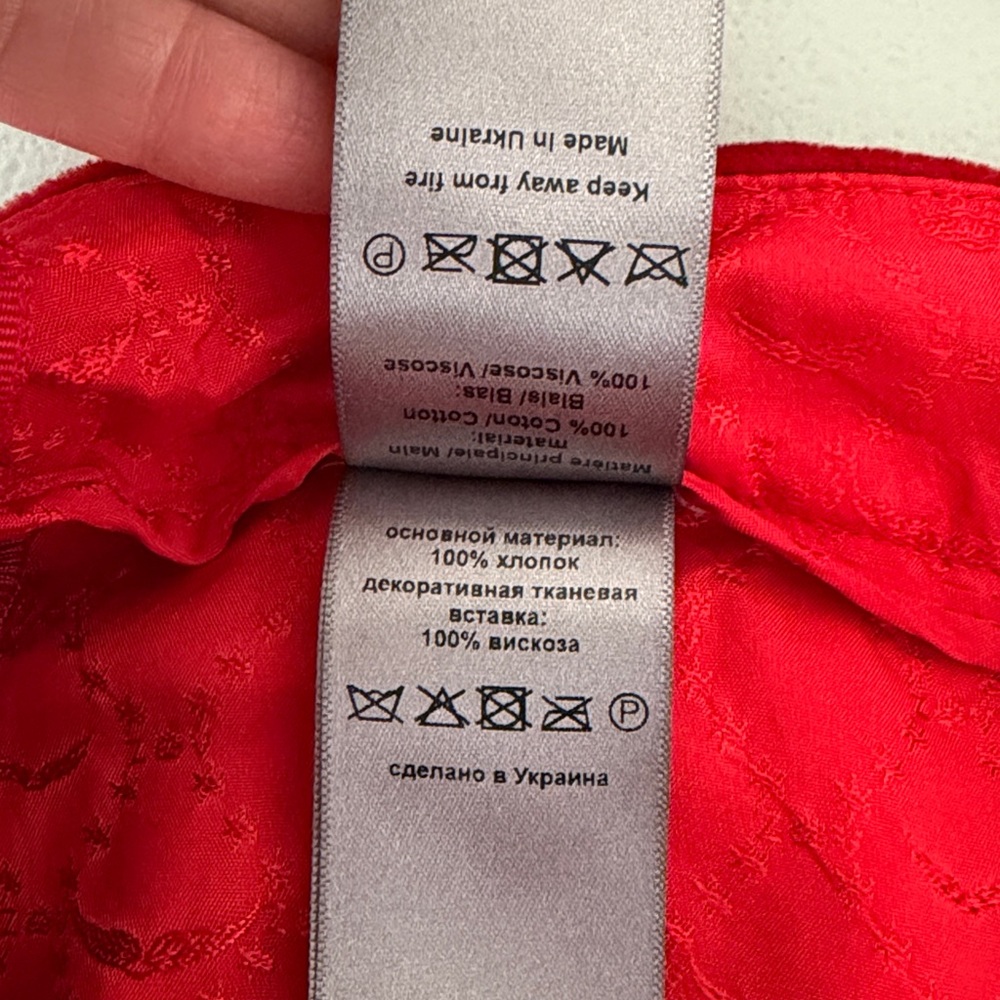 Zadig & Voltaire Prevy Velvet Flared Trousers in Red Size 40 Large - Picture 13 of 14